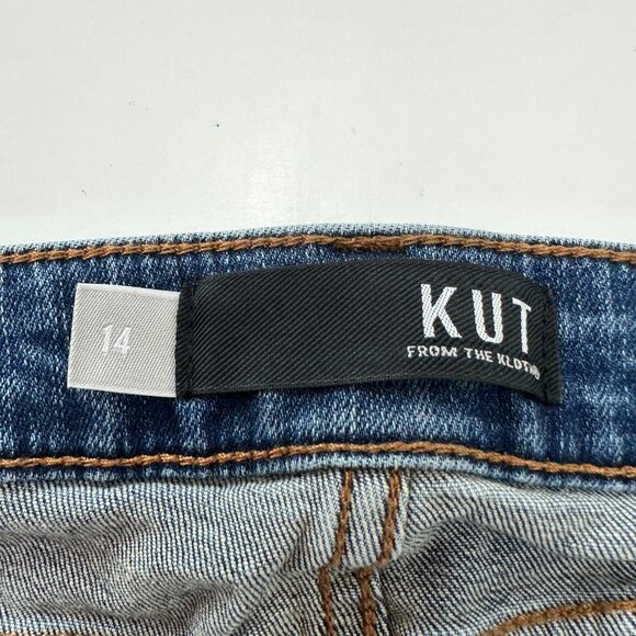 KUT From the Kloth Diana High Rise Fab Ab Ankle Skinny Women's size 14 Blue Jean - Picture 3 of 5